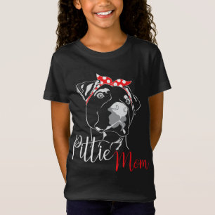Pittie Mum American Pitbull Dog Lover Gift T-Shirt