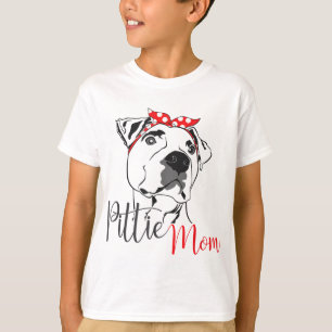 Pittie Mum American Pitbull Dog Lover Gift T-Shirt