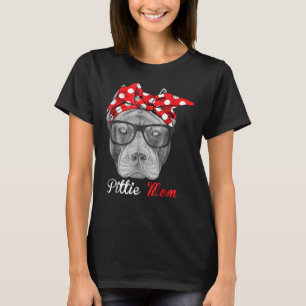 Pittie Mum For Pitbull Dog Lovers T-Shirt