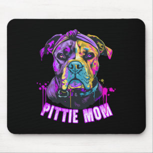 Pittie Mum Pitbull Dog Lovers Mothers Day  Mouse Mat