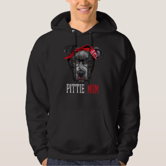 Pittie Mum Pitbull Dog Lovers Mothers Day   Women Hoodie