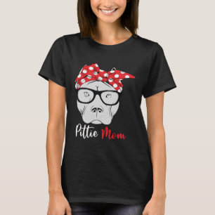 Pittie Mum Pitbull Dog  Mother s Day Mothers Women T-Shirt