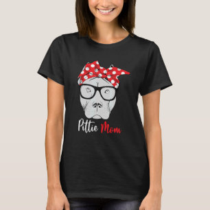 Pittie Mum Pitbull Dog Mother's Day Mothers Women T-Shirt