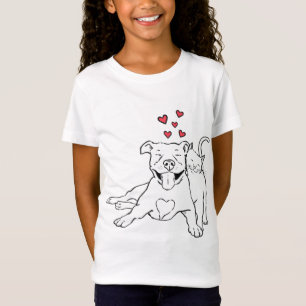 Pitties and Kitties, Dog and Cat Lover, Pitbull Mo T-Shirt