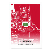 Pittodrie Stadium Poster – Home of Aberdeen FC