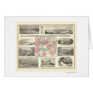 Pittsburg Cincinnati Railroad Map 1877