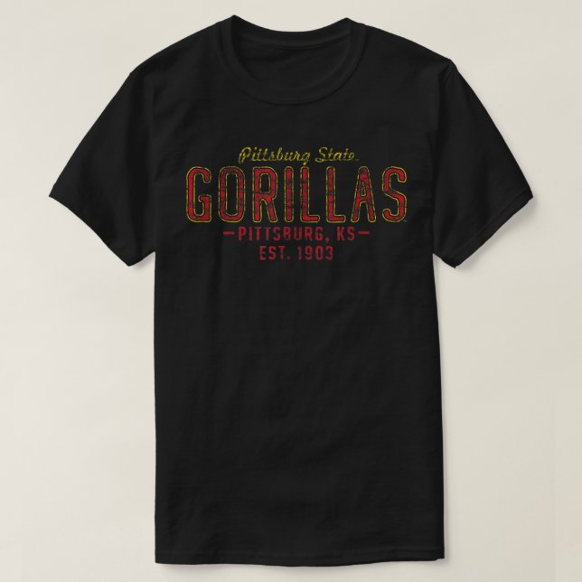 PITTSBURG STATE UNIVERSITY DISTRESSED PS-MERCH-2  T-Shirt (Design Front)