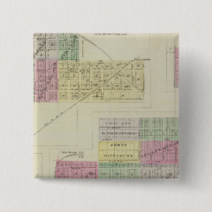 Pittsburg, Walnut, Beulah, and Lichfield, Kansas 15 Cm Square Badge