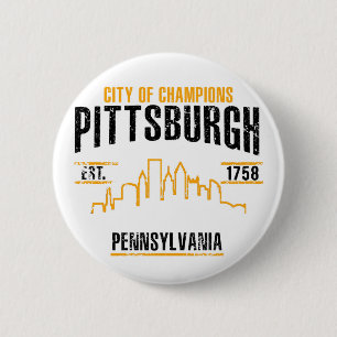 Pittsburgh 6 Cm Round Badge