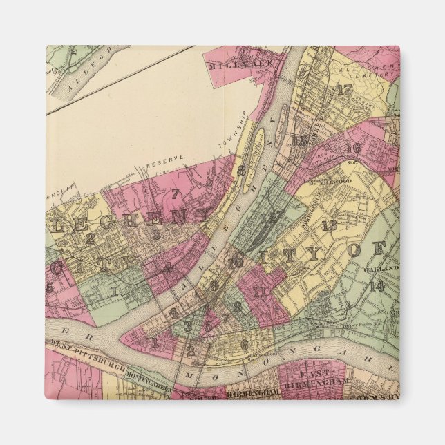 Pittsburgh, Allegheny Magnet (Front)