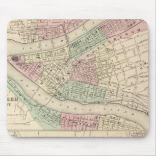 Pittsburgh and Allegheny, Pennsylvania Mouse Mat