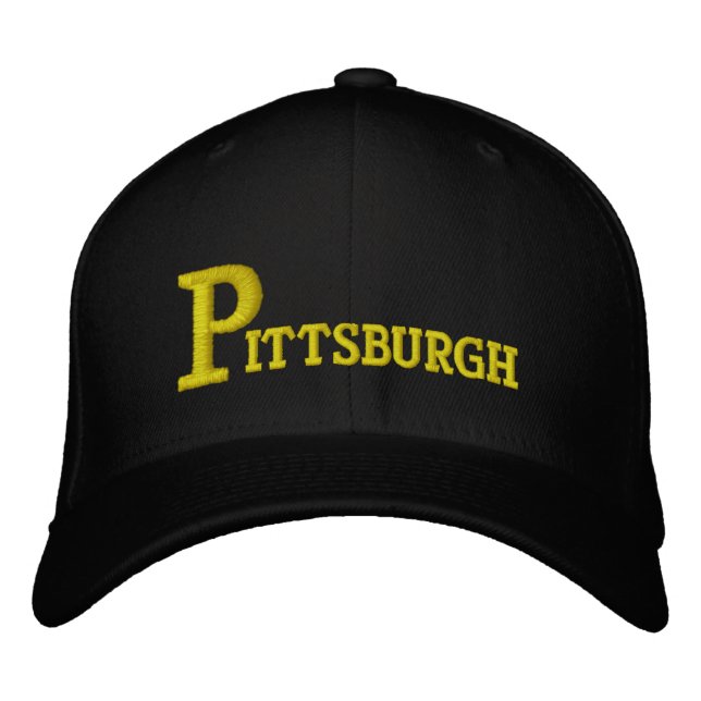 Pittsburgh Big P Olde Fashioned Embroidered Hat (Front)