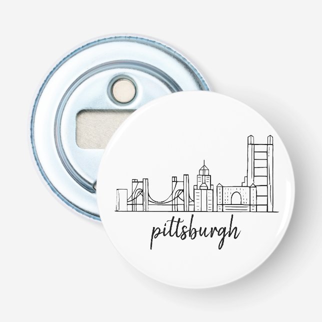 Pittsburgh Bottle Opener (Front)