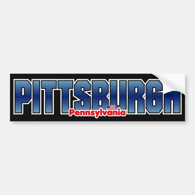 Pittsburgh Bumper Bumper Sticker (Front)