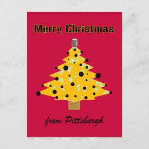 Pittsburgh Christmas Holiday Postcard