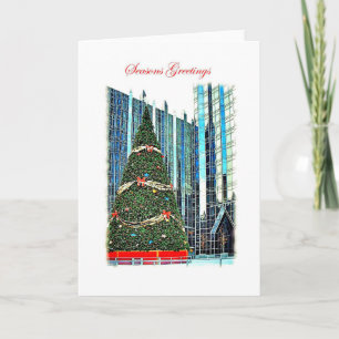 Pittsburgh Christmas Tree Greeting Card