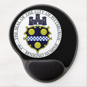 Pittsburgh city seal gel mouse mat