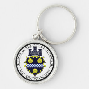 Pittsburgh city seal key ring