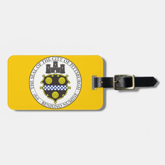 Pittsburgh City Seal Luggage Tag (Front Horizontal)