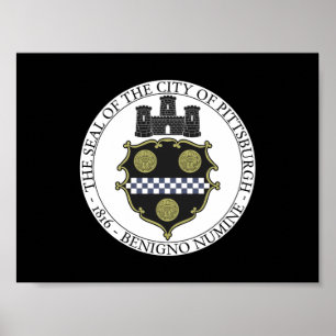 Pittsburgh city seal poster
