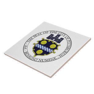 Pittsburgh city seal tile