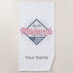 Pittsburgh City United States Pennsylvania USA Beach Towel