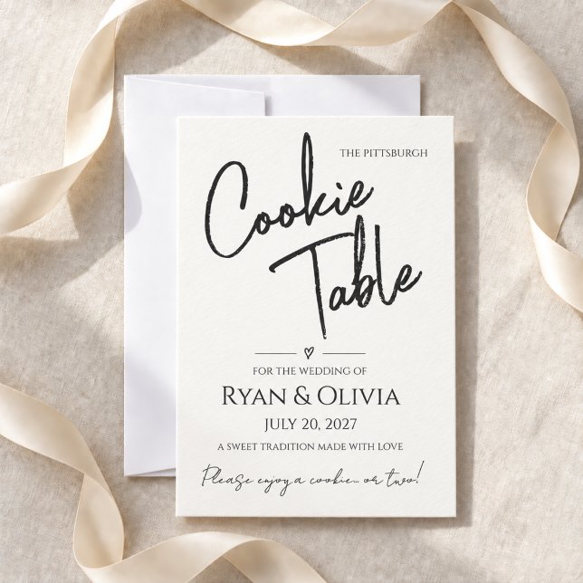 Pittsburgh Cookie Table Personalised Sign (Pittsburgh Cookie Table Personalized Sign
)