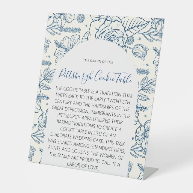PITTSBURGH COOKIE TABLE SIGN WEDDING (Front)