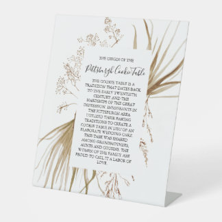 PITTSBURGH COOKIE TABLE SIGN WEDDING
