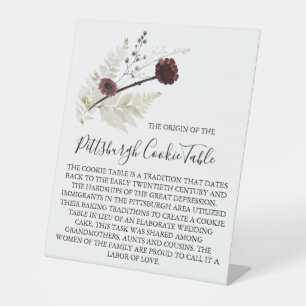 PITTSBURGH COOKIE TABLE SIGN WEDDING