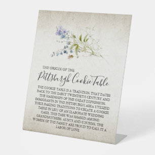 PITTSBURGH COOKIE TABLE SIGN WEDDING