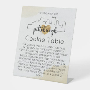 PITTSBURGH COOKIE TABLE SIGN WEDDING