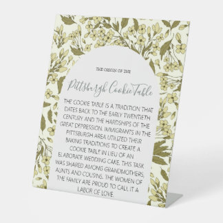PITTSBURGH COOKIE TABLE SIGN WEDDING