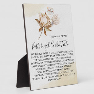 PITTSBURGH COOKIE TABLE SIGN WEDDING PLAQUE