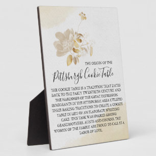 PITTSBURGH COOKIE TABLE SIGN WEDDING PLAQUE