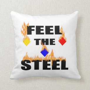 Pittsburgh Feel The Steel Fire Football Sports  Na Cushion