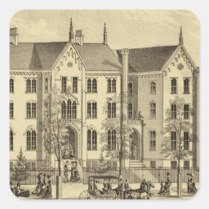 Pittsburgh Female College Pittsburgh Square Sticker