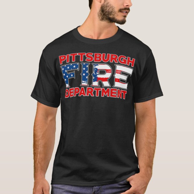 Pittsburgh Fire Rescue Department Pennsylvania T-Shirt (Front)