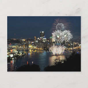 Pittsburgh Fireworks Postcard