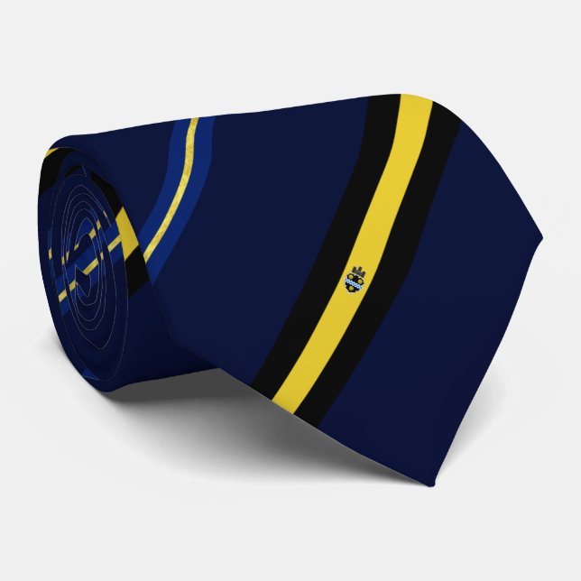 Pittsburgh flag-coat arms Neck Tie (Rolled)