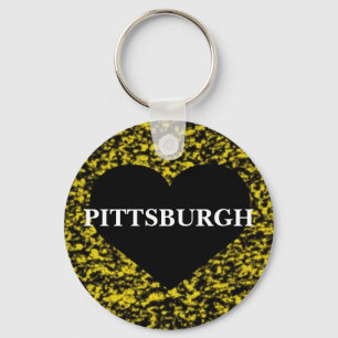 Pittsburgh Heart Key Ring