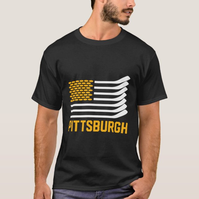 Pittsburgh Hockey Is American T-Shirt (Front)