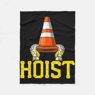 Pittsburgh hoist the traffic cone fleece blanket