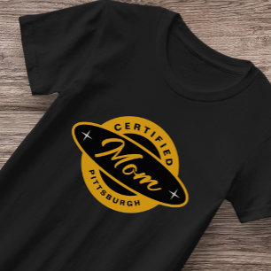 Pittsburgh Home 412 Black Gold Yinzer T-Shirt