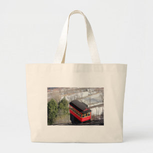 Pittsburgh Incline Plane Large Tote Bag