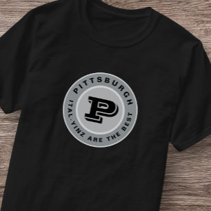 Pittsburgh Ital Yinz Black Gold Yinzer T-Shirt