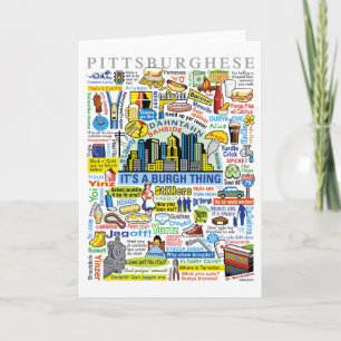 Pittsburgh Language Fun Pittsburghese Artwork Card