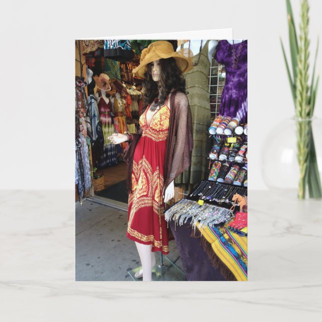 PITTSBURGH MANNEQUIN FOR SHARED BIRTHDAY FRIEND CARD (Front)