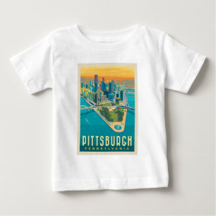 Pittsburgh, PA   Bird's Eye View Baby T-Shirt