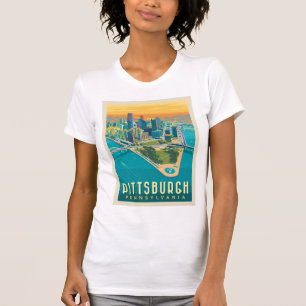 Pittsburgh, PA Bird's Eye View T-Shirt